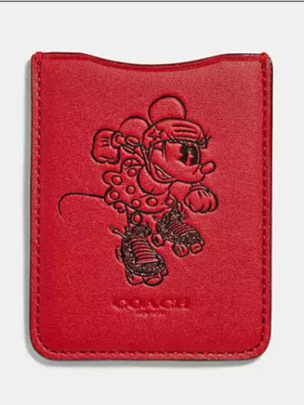 Coach Minnie Mouse Rollerskate Phone Pocket Sticker
